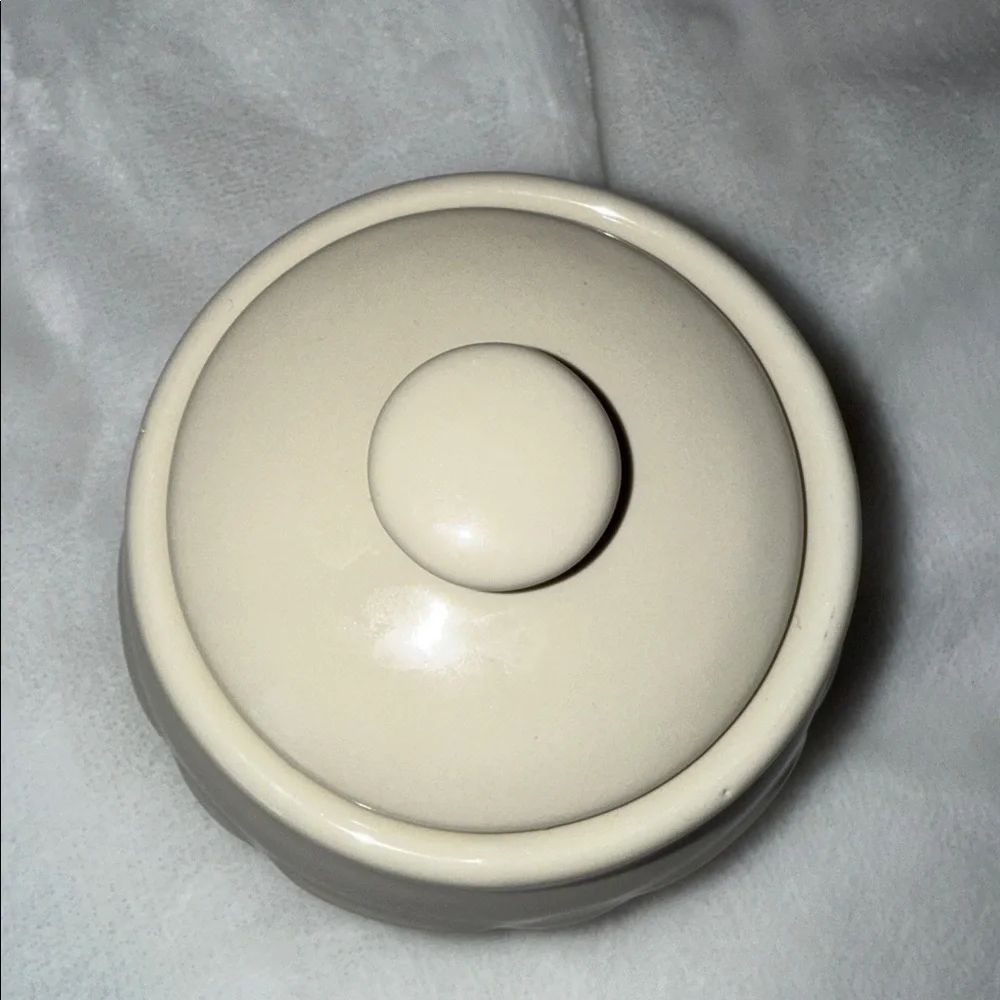 Longaberger Pottery Cream Teapot -Sugar And‎ Cream Set
